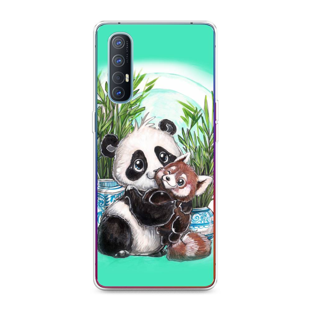 

Чехол Awog на Oppo Reno 3 Pro "Друзья зверята", Разноцветный, 252550-2