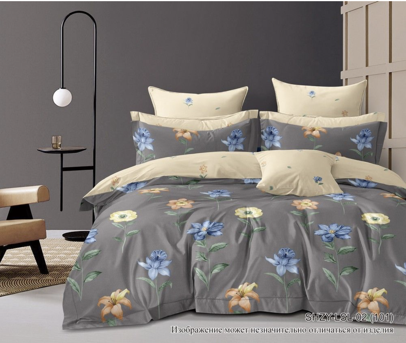 

Комплект постельного белья Sleeping Place семейное сатин, 70x70, хлопок 100%