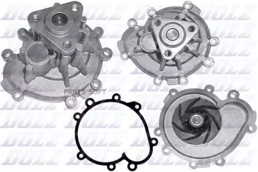 

Помпа, водяной насос porsche cayenne mot.4.5s/4.5t 02-07 dolz p-500