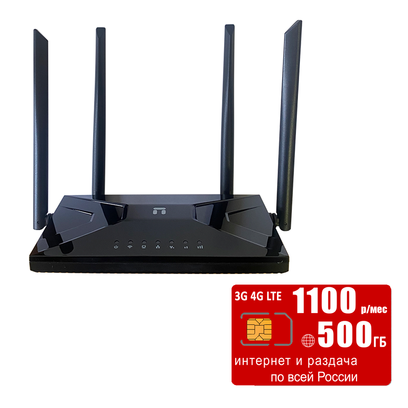 

Wi-Fi роутер с LTE-модулем NETIS MW5360 (komplekt-netis-mtc1100-SG-sb), MW5360