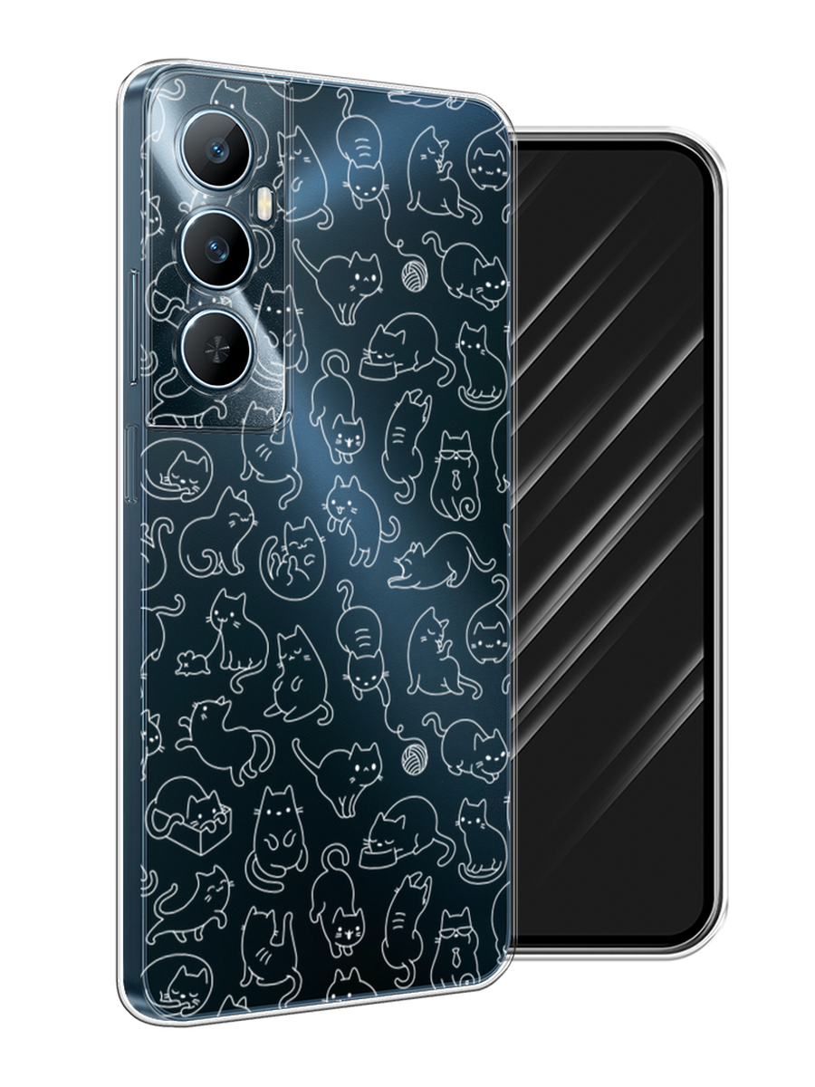 

Чехол Awog на Realme C65 "Шкодливые котики", Прозрачный;бежевый, 2516750-1