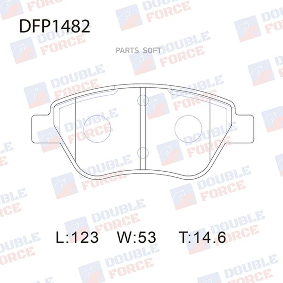 

Тормозные колодки DOUBLE FORCE дисковые dfp1482