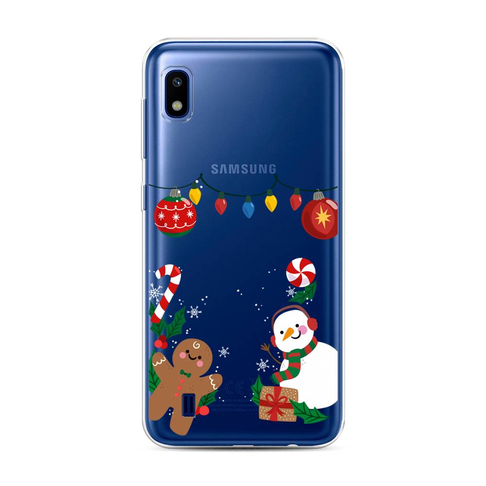 

Чехол для Samsung Galaxy A10 "Новогоднее настроение", Коричневый;красный;зеленый, 27950-5