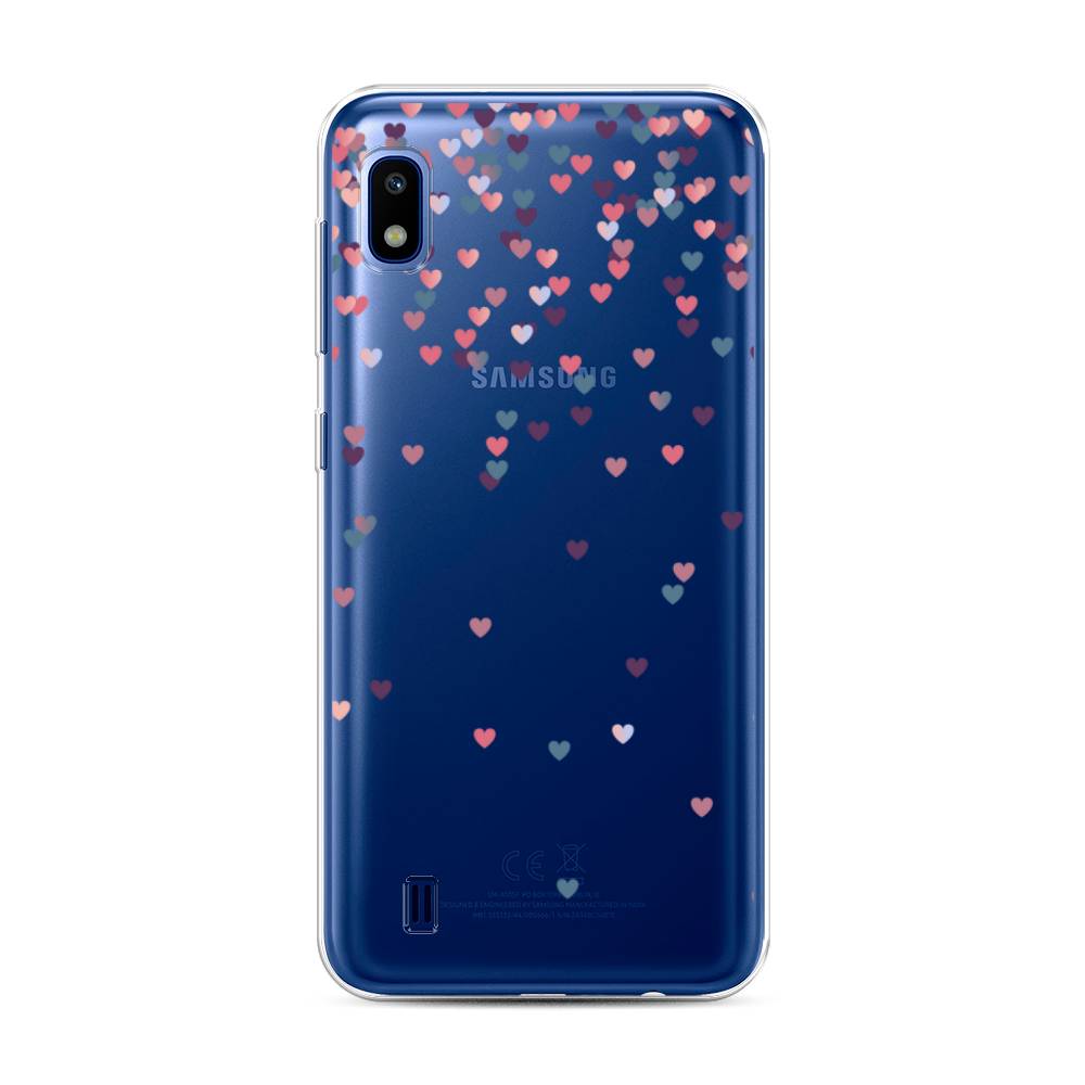 

Чехол на Samsung Galaxy A10 "Посыпка сердечки", Розовый;фиолетовый, 27950-3