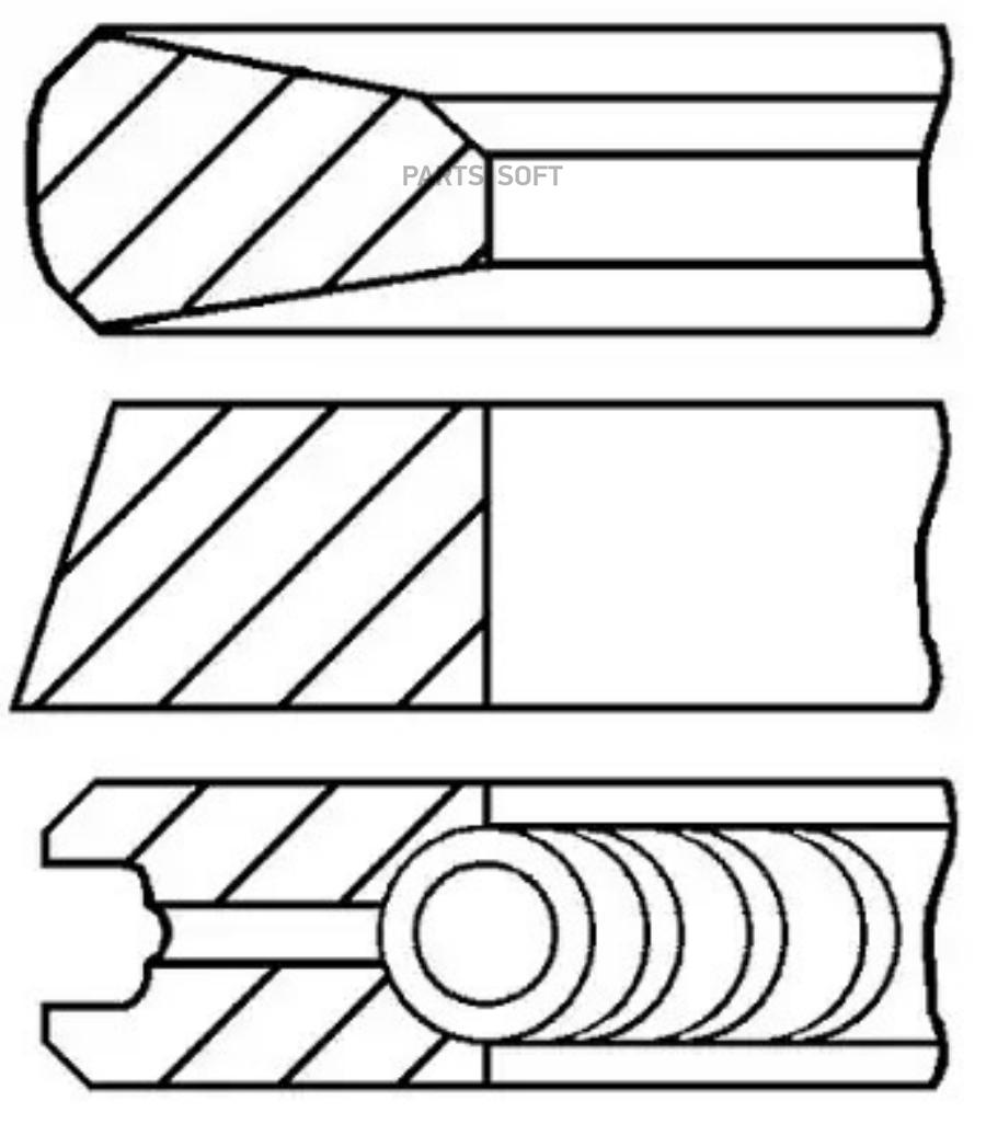 

Кольца Поршневые Daf D 130 Goetze 0843250000