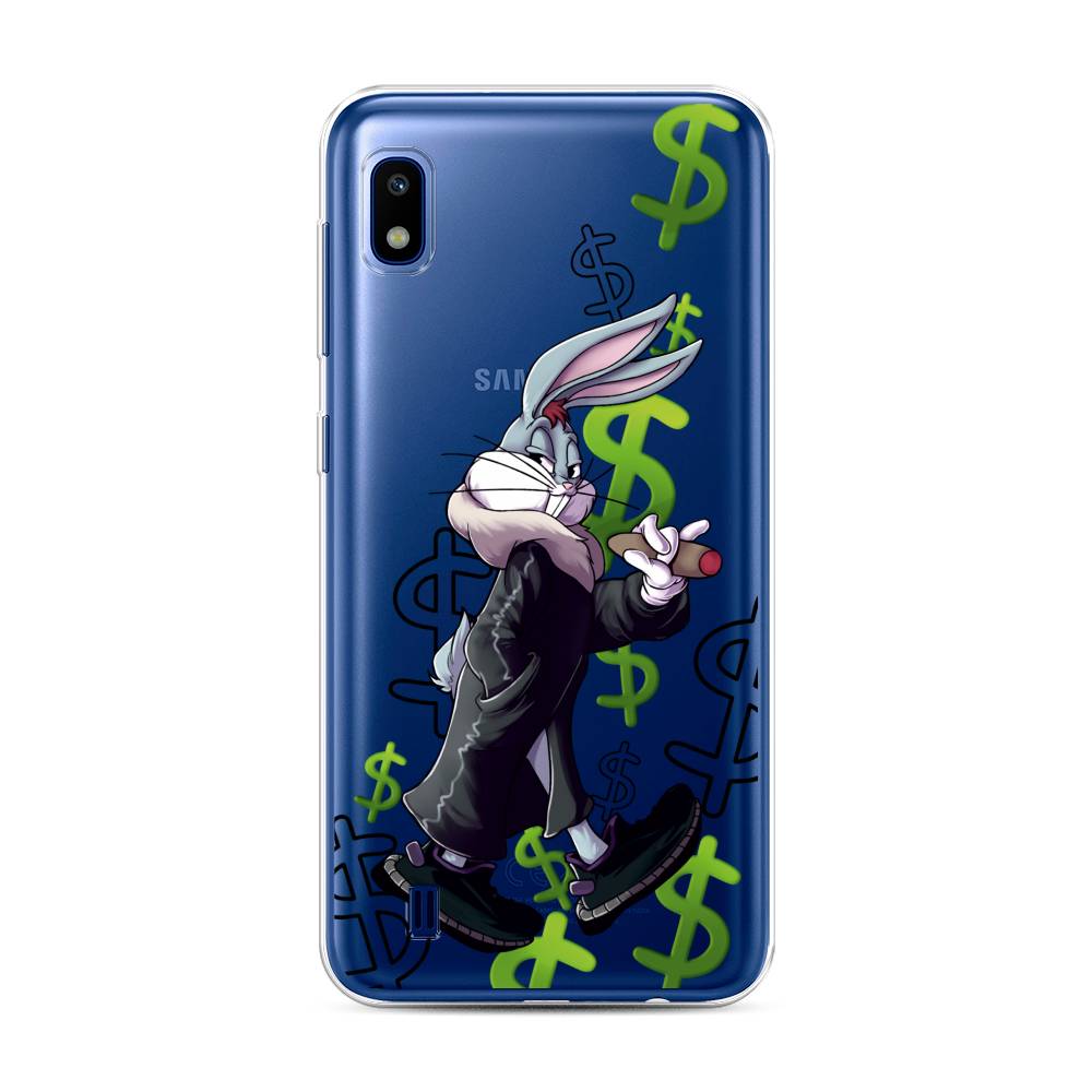 

Чехол на Samsung Galaxy A10 "Rich Bugs Bunny", Зеленый;черный;голубой, 27950-6