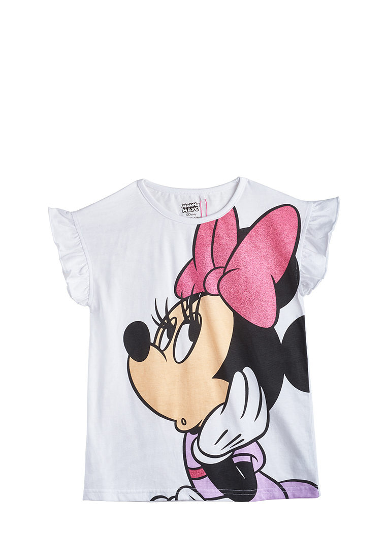 фото Футболка детская minnie mouse ss20lm3001350 белый р.152