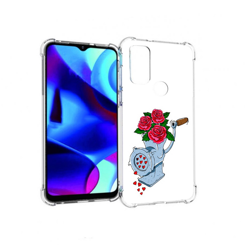 

Чехол MyPads Tocco для Motorola Moto G Цветочные сердца (PT227075.349.199), Прозрачный, Tocco