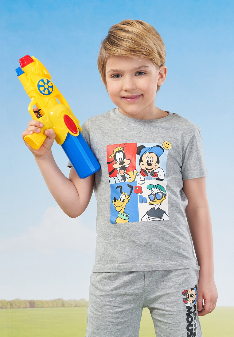 фото Футболка детская mickey mouse ss21d12001254 серый р.98