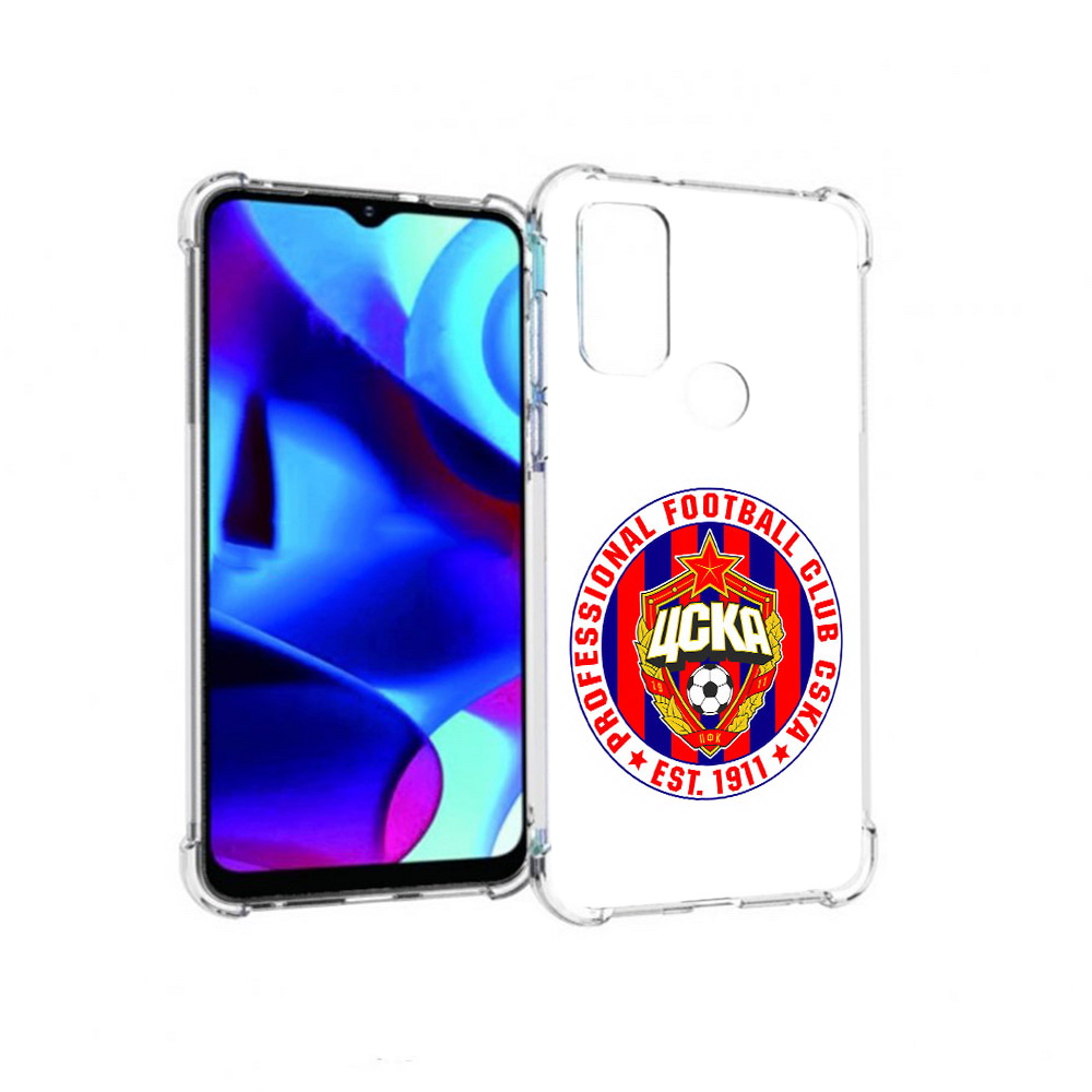 

Чехол MyPads Tocco для Motorola Moto G ФК ЦСК логотип (PT227075.349.178), Прозрачный, Tocco
