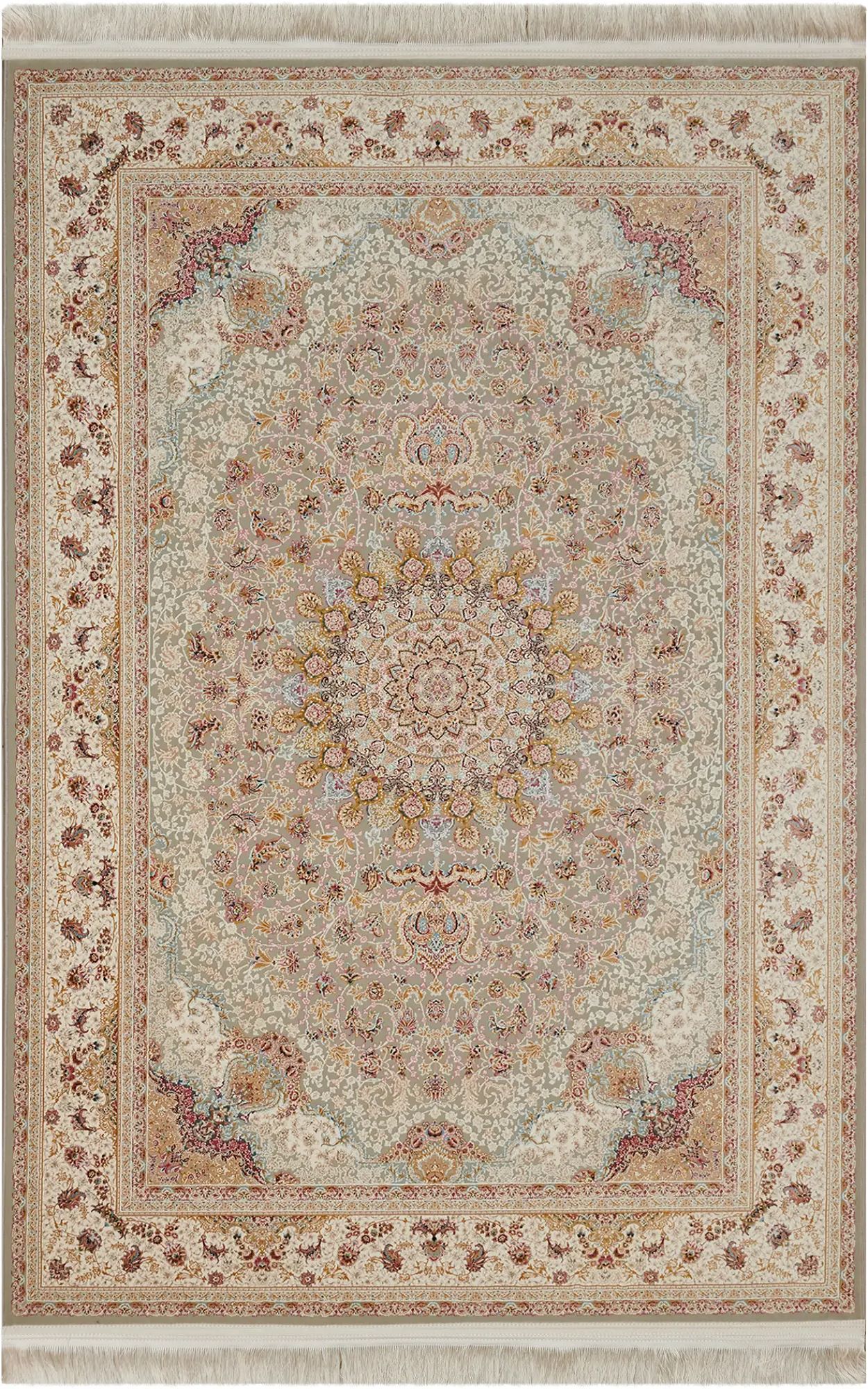 

Ковер высокоплотный Farrahi Carpet JZ006 серебристый 200х300, Arman