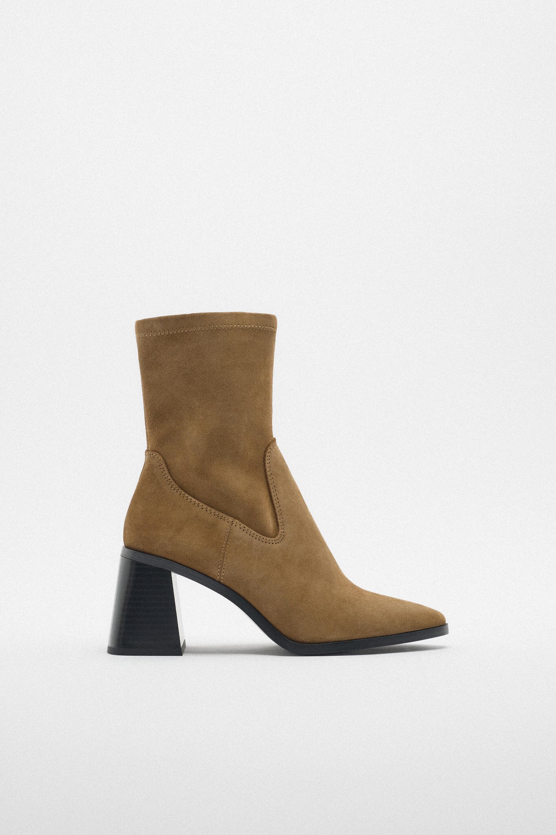 

Ботильоны женские ZARA 12103010 коричневые 36 RU (доставка из-за рубежа), 12103010