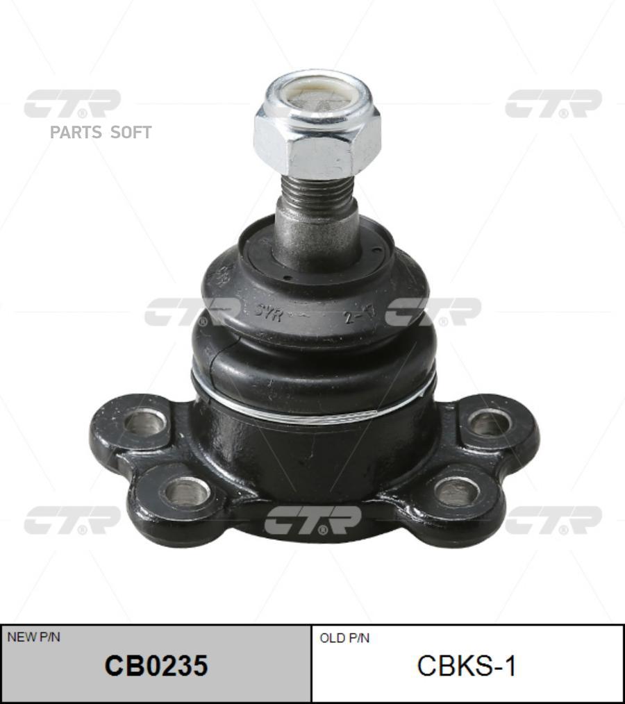 

Опора шаровая верхняя l=r ssang yong korando/musso 95> cbks1 ctr cb0235