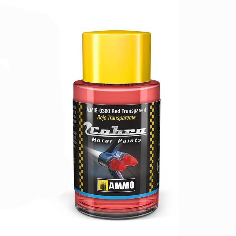 

Акриловая краска Ammo Mig Cobra Motor Красный прозрачный AMIG0360