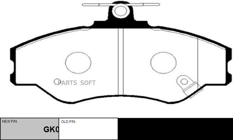 

Тормозные колодки Ctr передние GK0473