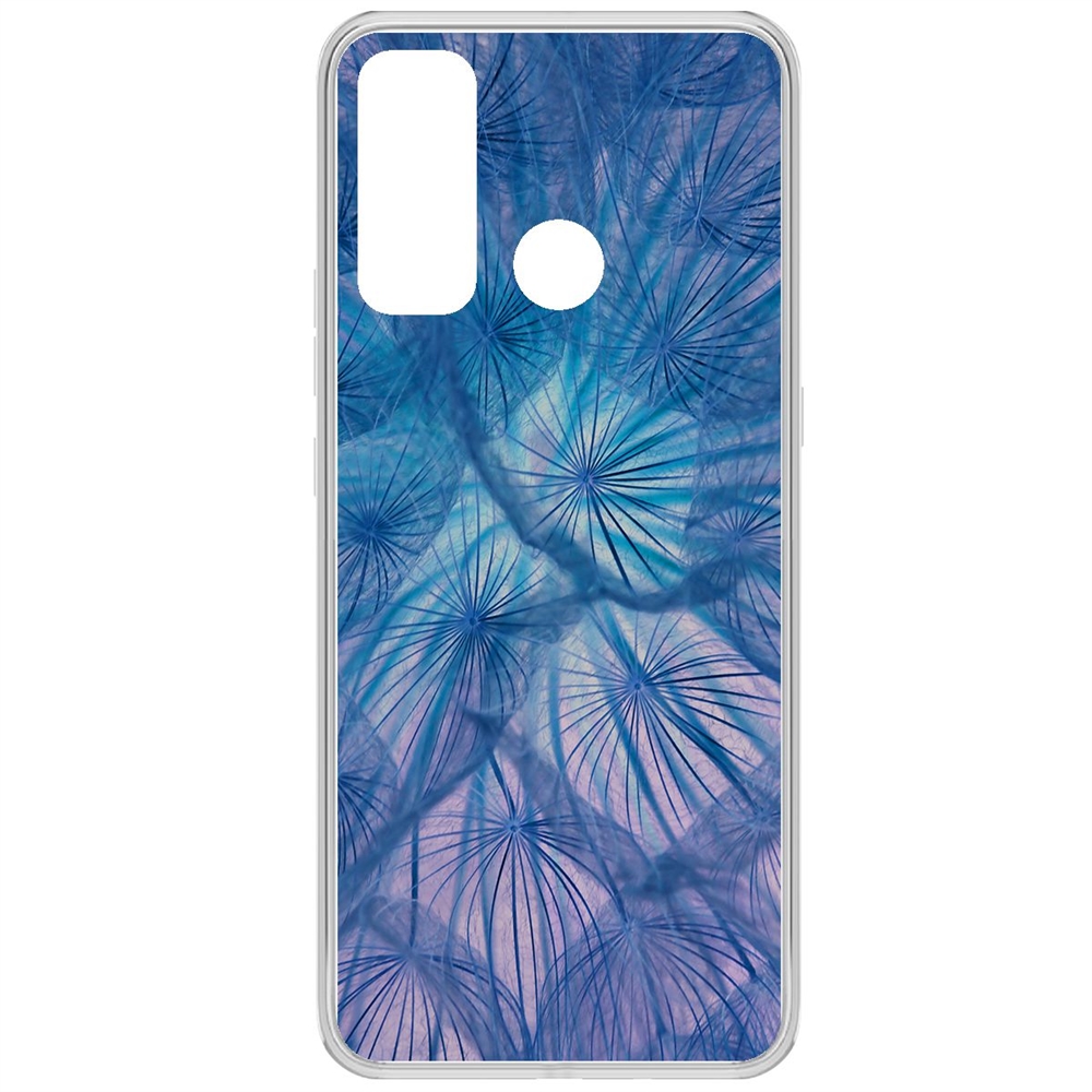 

Чехол-накладка Krutoff Clear Case Синий одуванчик для Tecno Pouvoir 4