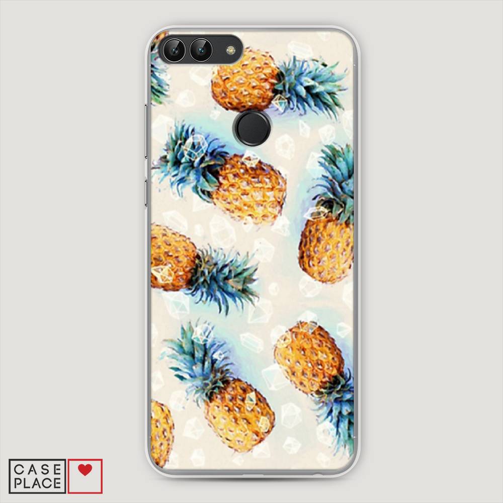 фото Чехол awog "ананасы" для huawei p smart