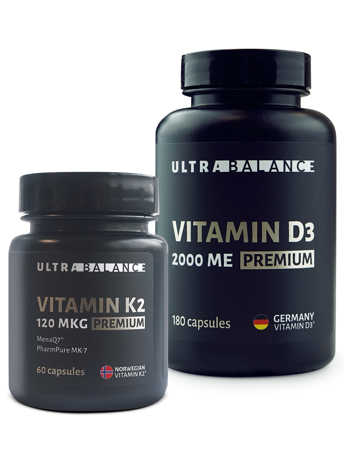 Набор витамин Ultrabalance д3 2000ме 180 капсулы и Витамин к2 120мкг капсулы 60 шт.  - купить со скидкой