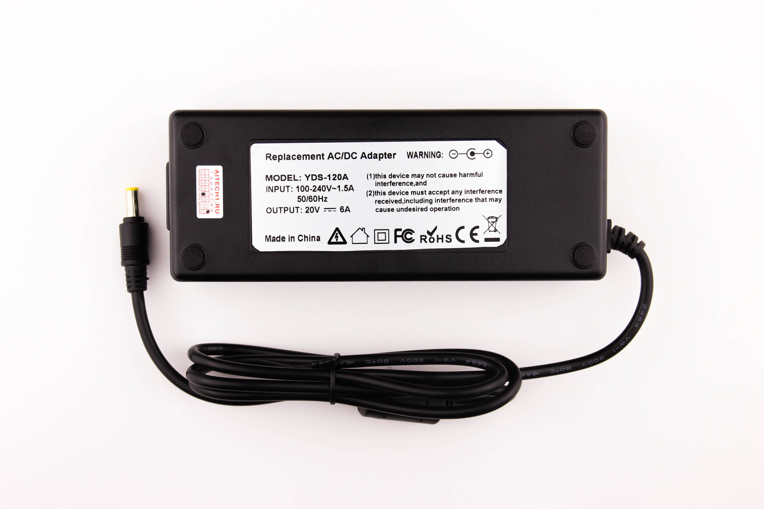 

Блок питания для ноутбука Acer 20V6A (5.5x1.7)
