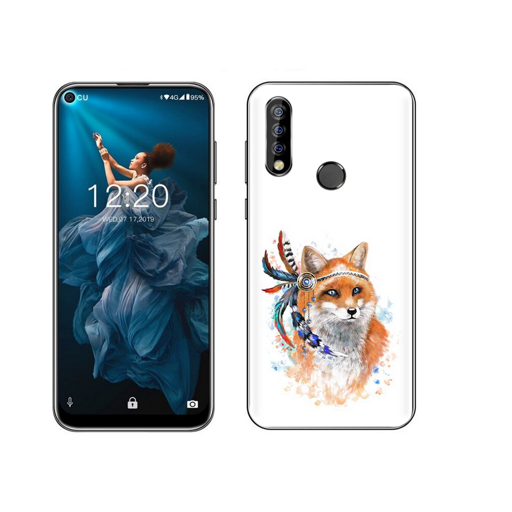

Чехол MyPads Tocco для Oukitel C17 Pro инду лиса, Прозрачный, Tocco