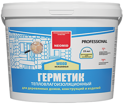 Герметик Neomid Proffesional для деревянных поверхностей тик 600мл