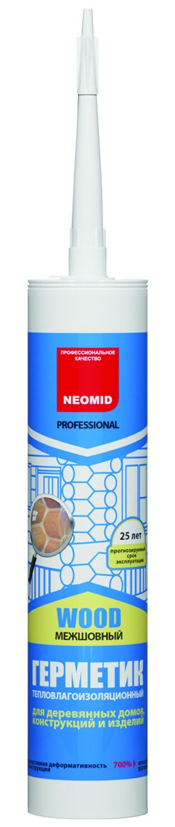 Герметик Neomid Professional строительный, тик, 310 мл