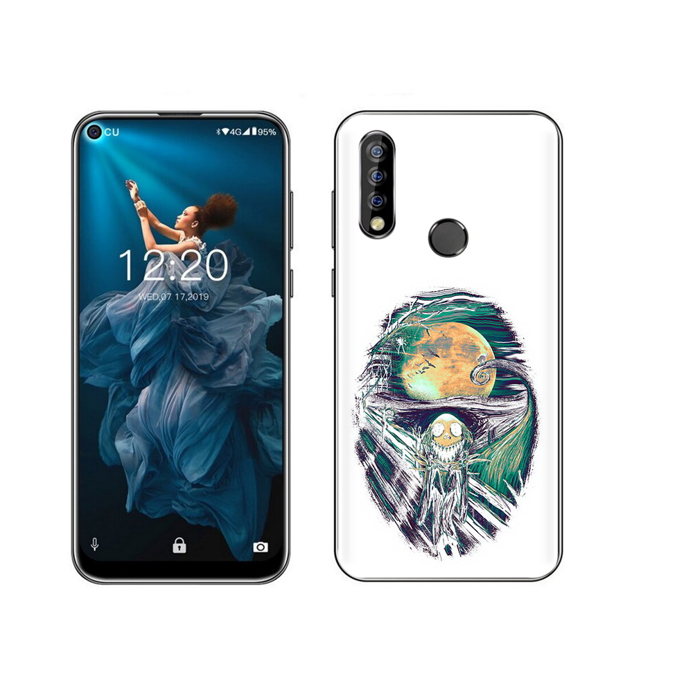 

Чехол MyPads Tocco для Oukitel C17 Pro зубастое существо абстракция, Прозрачный, Tocco