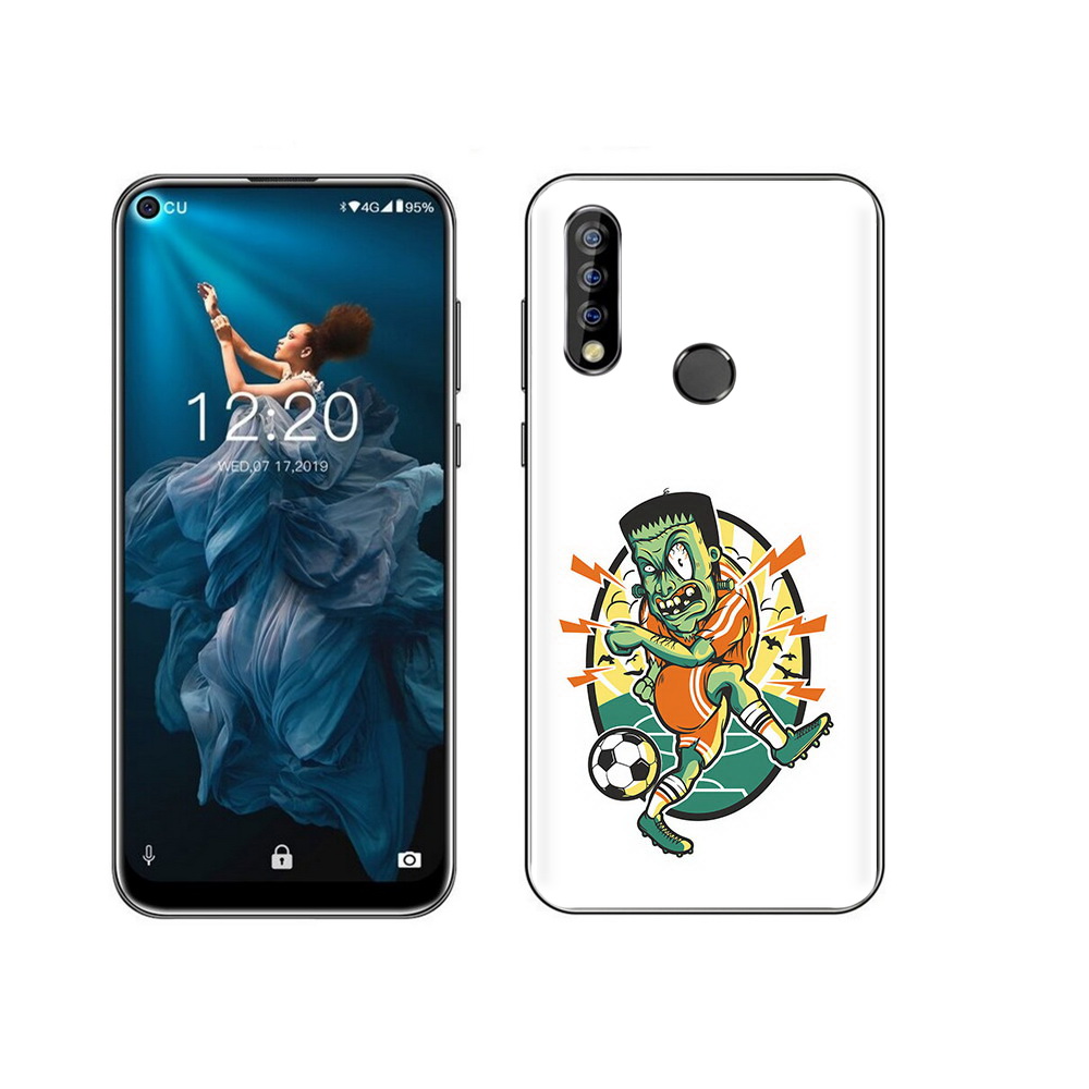 

Чехол MyPads Tocco для Oukitel C17 Pro зомби футболист, Прозрачный, Tocco