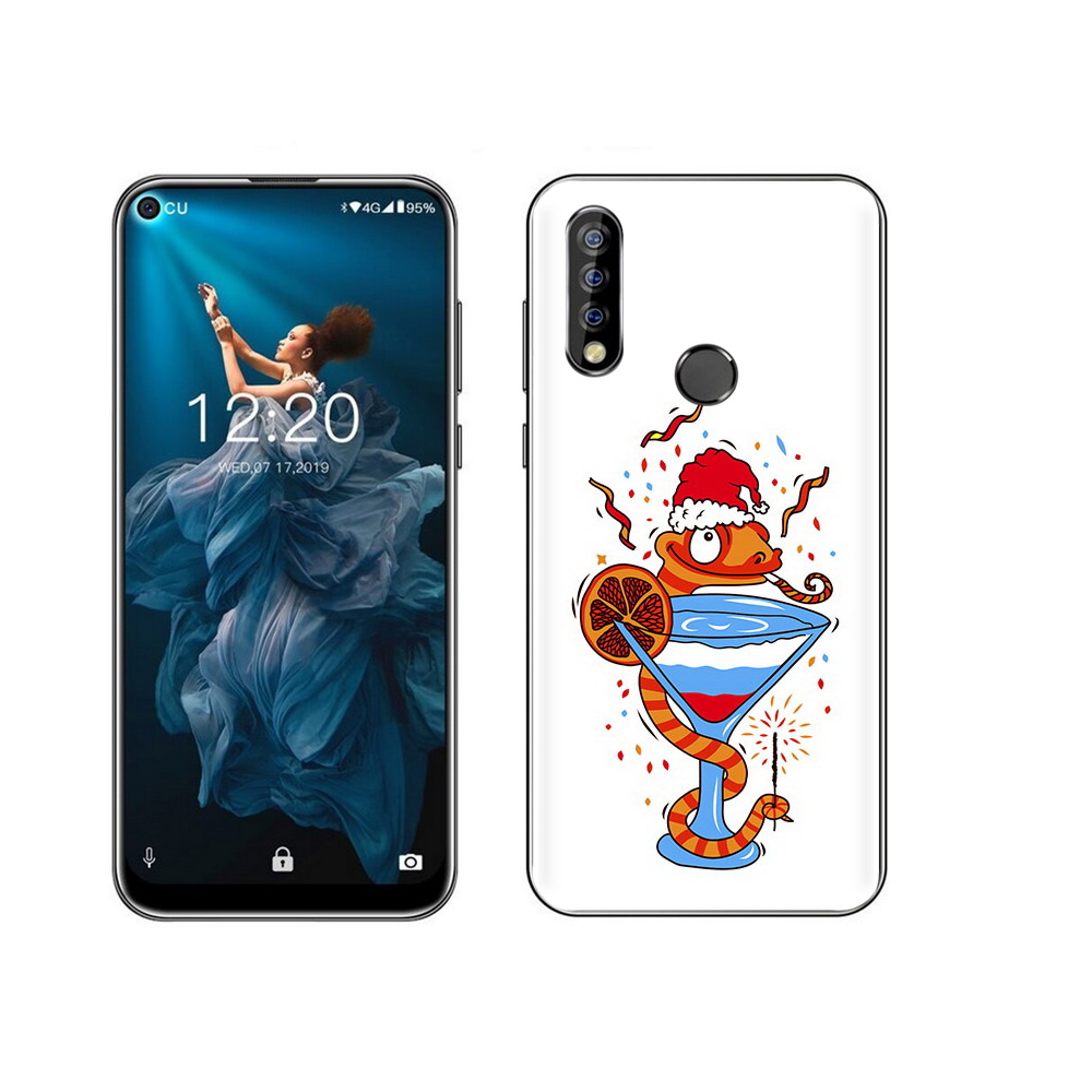 

Чехол MyPads Tocco для Oukitel C17 Pro змейка, Прозрачный, Tocco