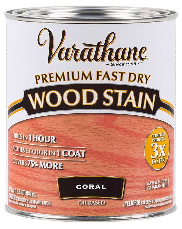 

Масло для дерева и мебели Varathane Premium Fast Dry Wood Stain Коралловый, 0.946 л, Красный, Fаst Dry Wood Stаin