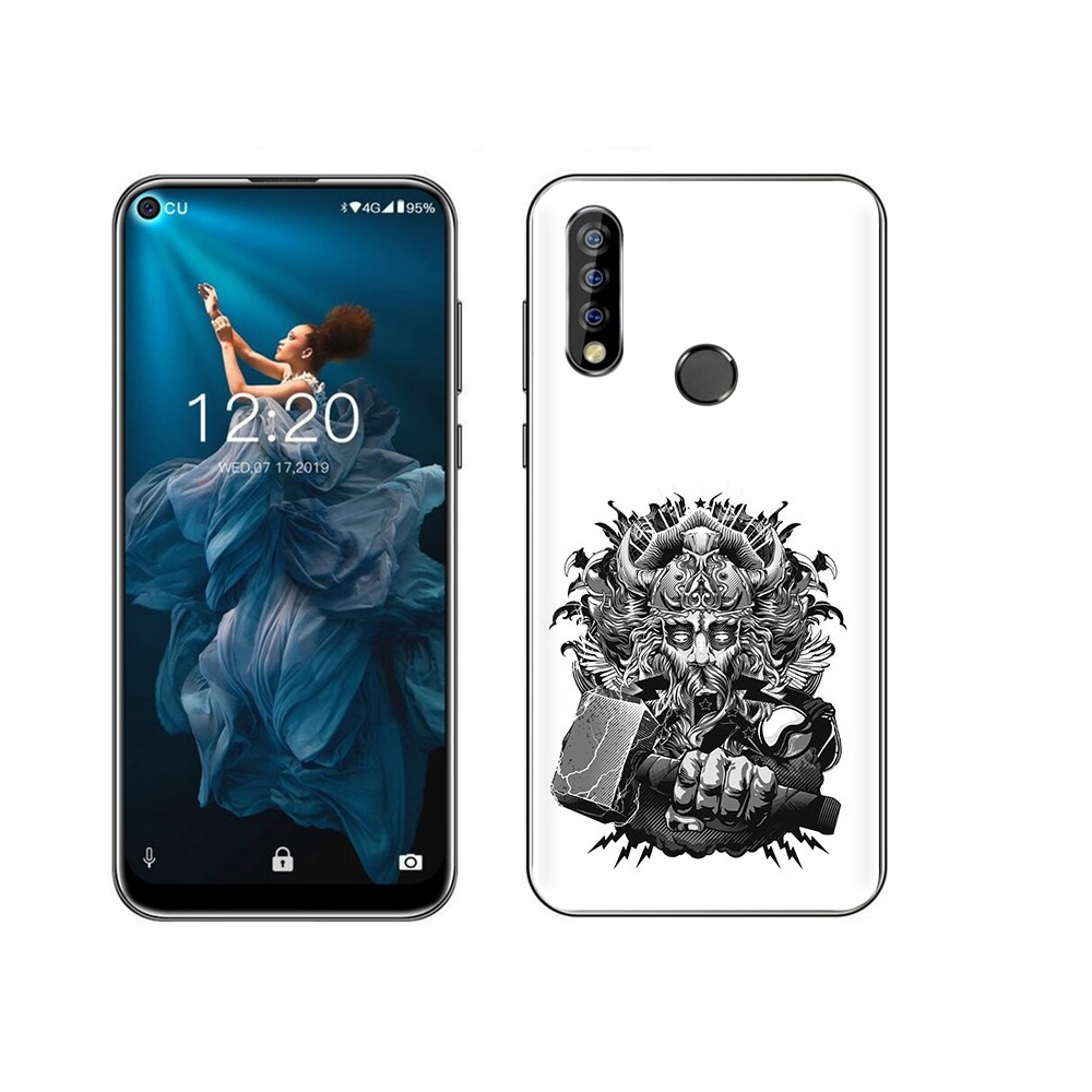 

Чехол MyPads Tocco для Oukitel C17 Pro злой тор, Прозрачный, Tocco