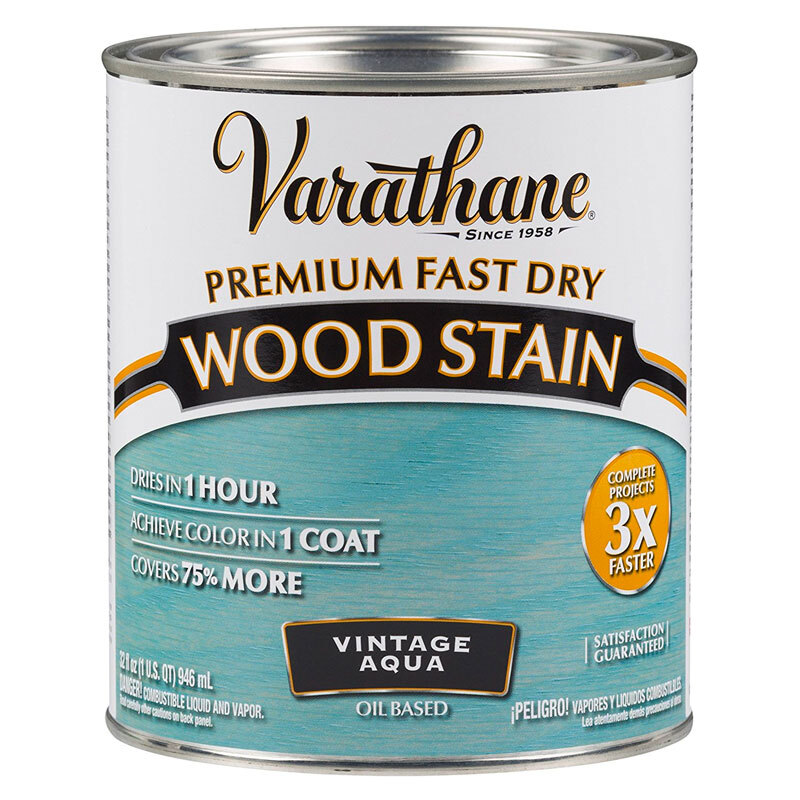 фото Масло для дерева и мебели varathane premium fast dry wood stain винтаж аква, 0.946 л