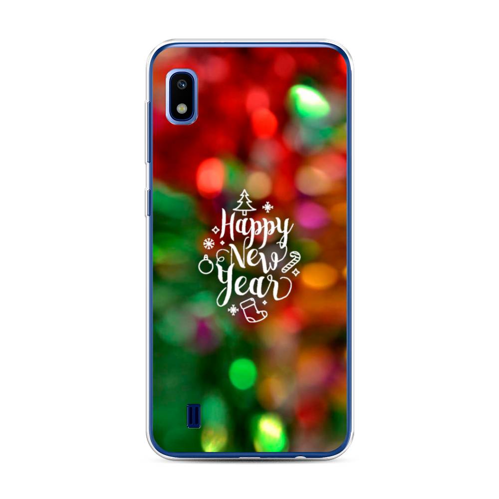 

Чехол для Samsung Galaxy A10 "Новый Год на елке", Зеленый;красный;желтый, 27950-5