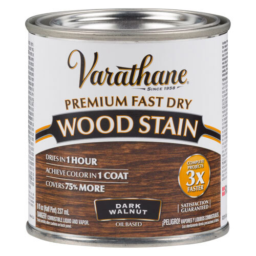 

Масло для дерева и мебели Varathane Premium Fast Dry Wood Stain Темный орех, 0.236 л, Коричневый, Fаst Dry Wood Stаin