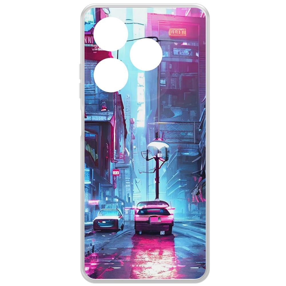 

Чехол-накладка Krutoff Clear Case Киберпанк Улица для INFINIX Smart 8, Прозрачный