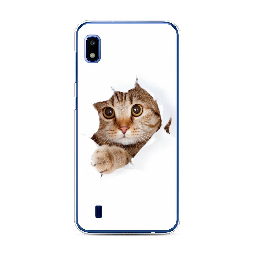 

Чехол для Samsung Galaxy A10 "Кот и бумага", Белый;коричневый, 27950-1