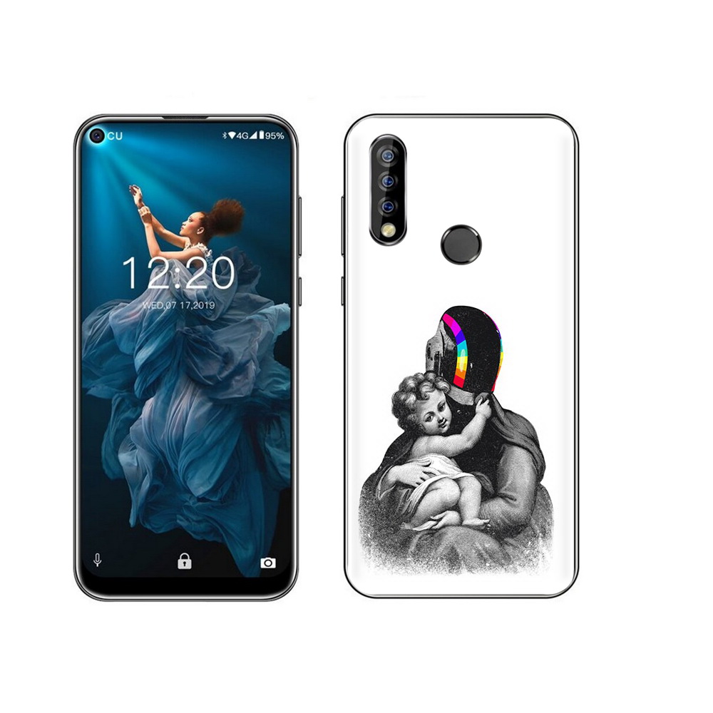 

Чехол MyPads Tocco для Oukitel C17 Pro защитник в шлеме, Прозрачный, Tocco