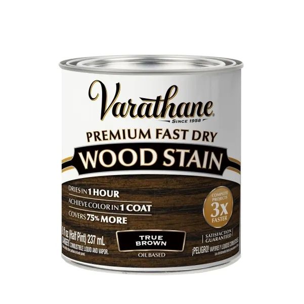 Масло Varathane Premium Fast Dry Wood Stain Подлинный коричневый, 0.236 л
