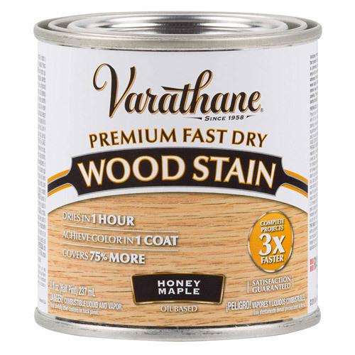 фото Масло для дерева и мебели varathane premium fast dry wood stain медовый клен, 0.236 л