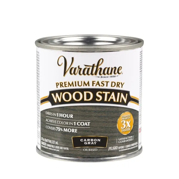 

Масло для дерева и мебели Varathane Premium Fast Dry Wood Stain Угольный серый, 0.236 л, Fаst Dry Wood Stаin