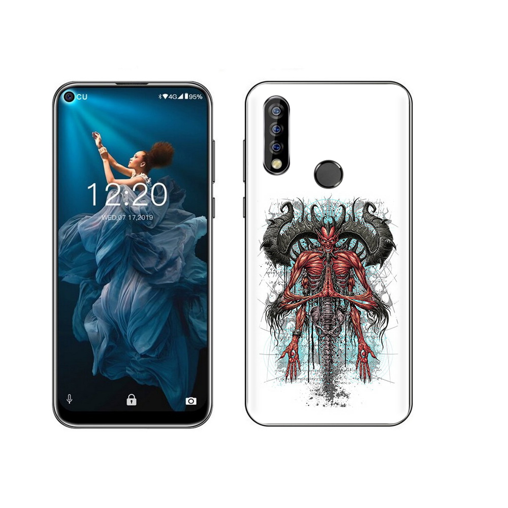 

Чехол MyPads Tocco для Oukitel C17 Pro дьявол, Прозрачный, Tocco