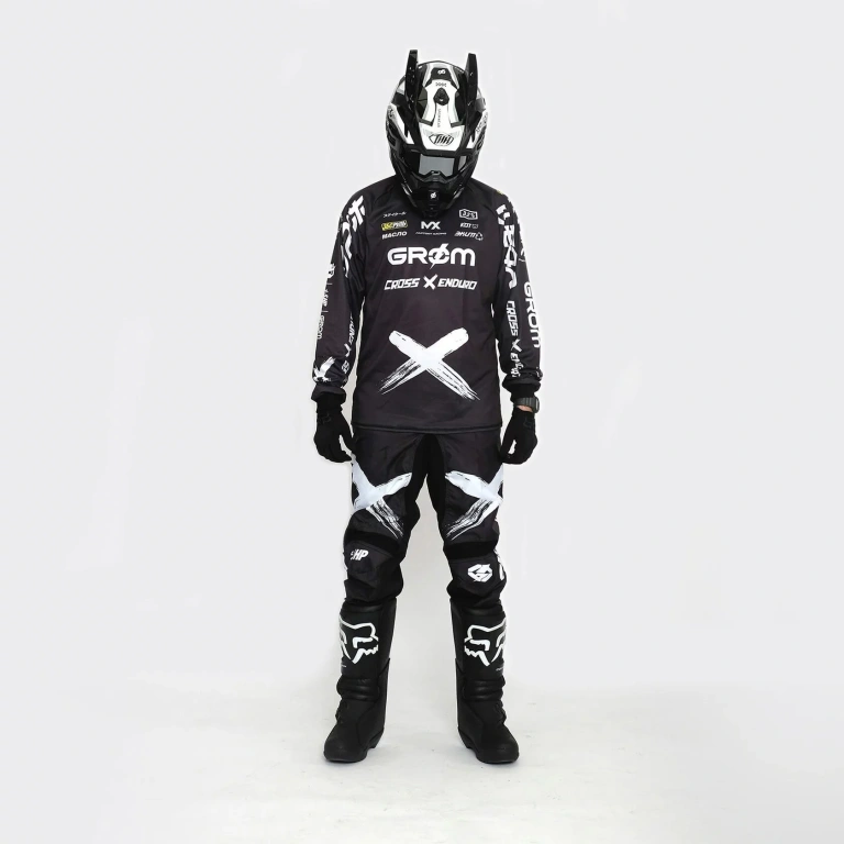 

Джерси + штаны Grom, X, black, 24/YS, подростковые, Черный, X