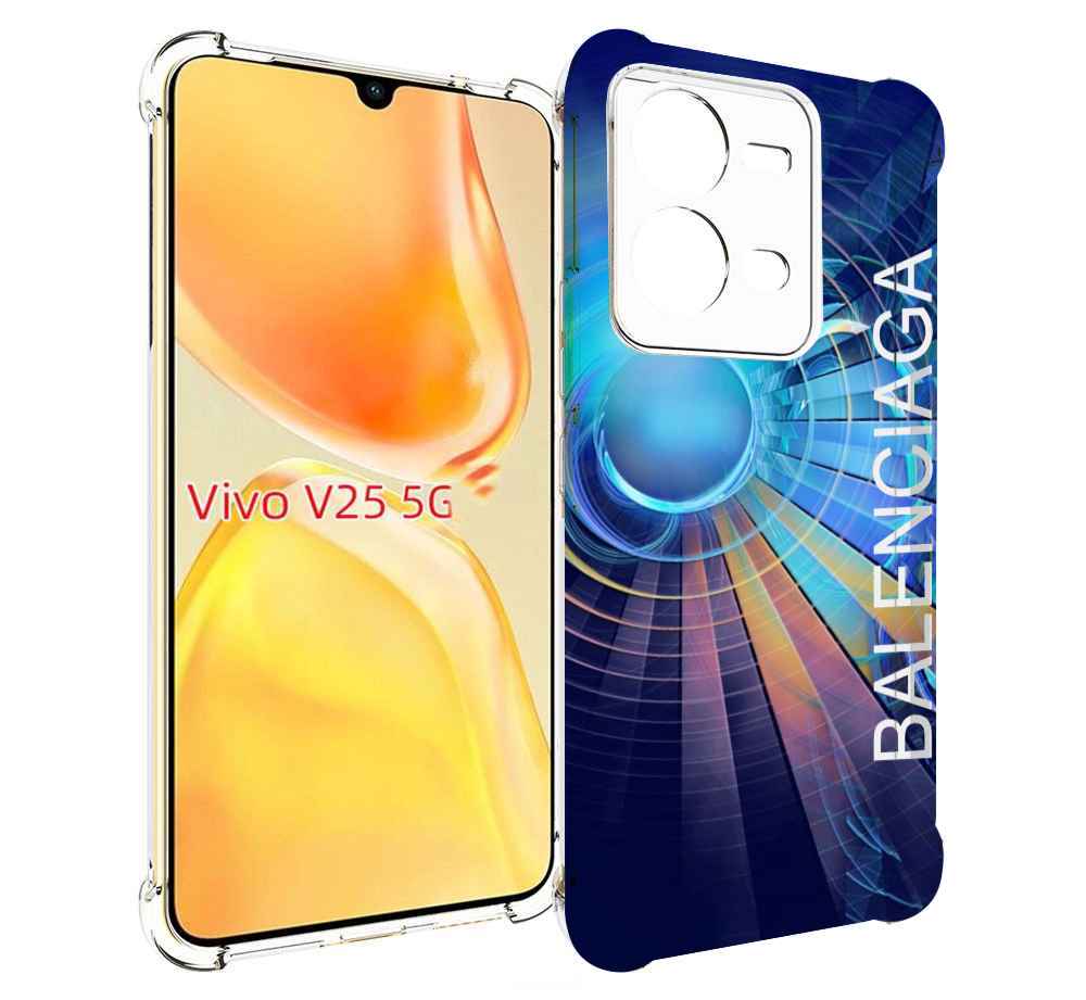 

Чехол MyPads Баленсиага-абстракция для Vivo V25 5G / V25e, Прозрачный, Tocco