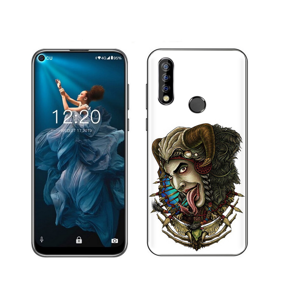

Чехол MyPads Tocco для Oukitel C17 Pro длинный язык, Прозрачный, Tocco