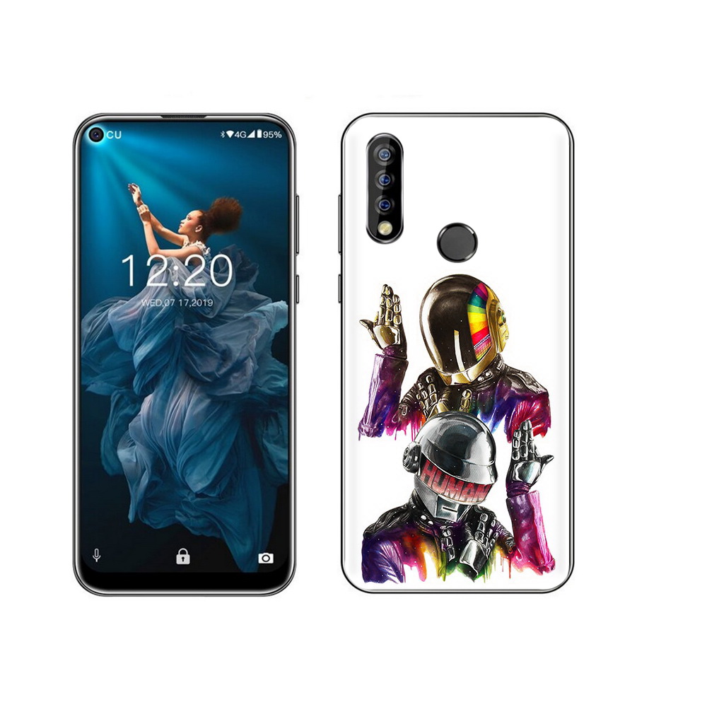

Чехол MyPads Tocco для Oukitel C17 Pro диско космонавты, Прозрачный, Tocco