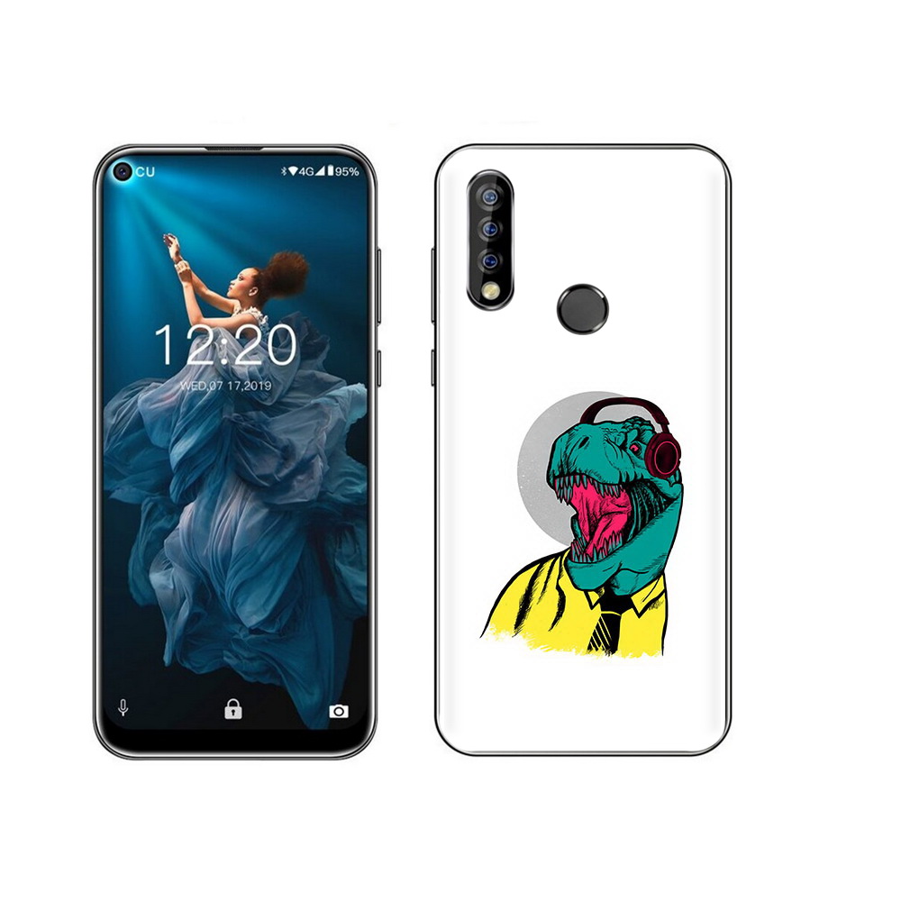 

Чехол MyPads Tocco для Oukitel C17 Pro дино, Прозрачный, Tocco