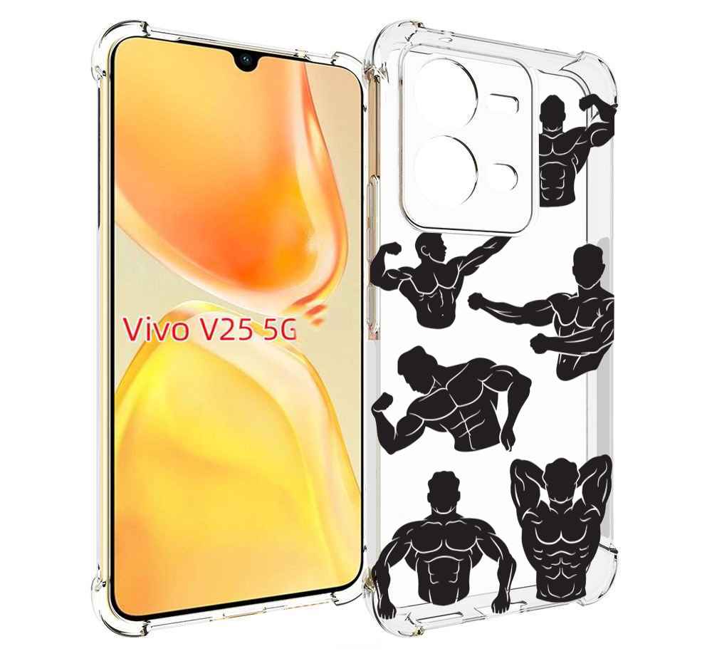 

Чехол MyPads Атлет мужской для Vivo V25 5G / V25e, Прозрачный, Tocco
