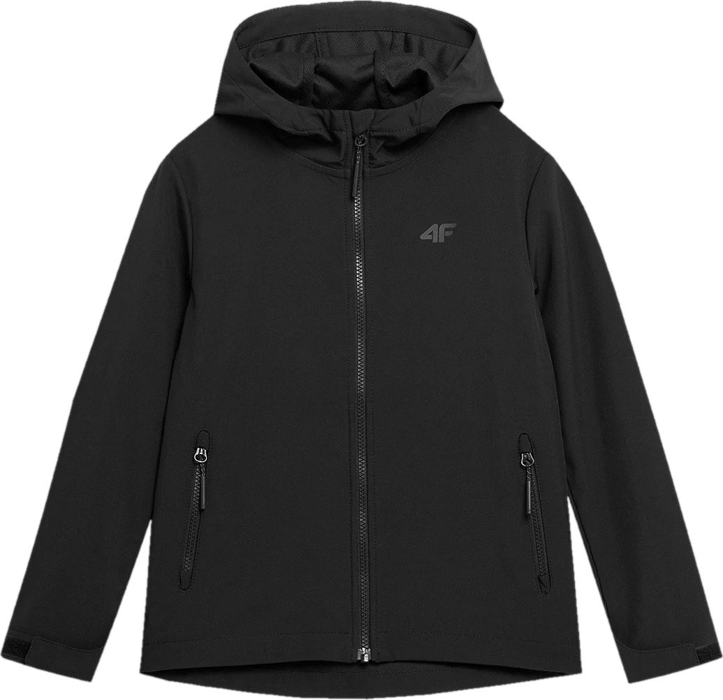 Ветровка детская 4F SOFTSHELL JACKET M091, черный, 146