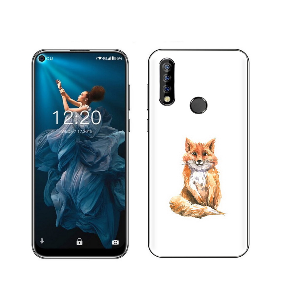 

Чехол MyPads Tocco для Oukitel C17 Pro детская лиса, Прозрачный, Tocco