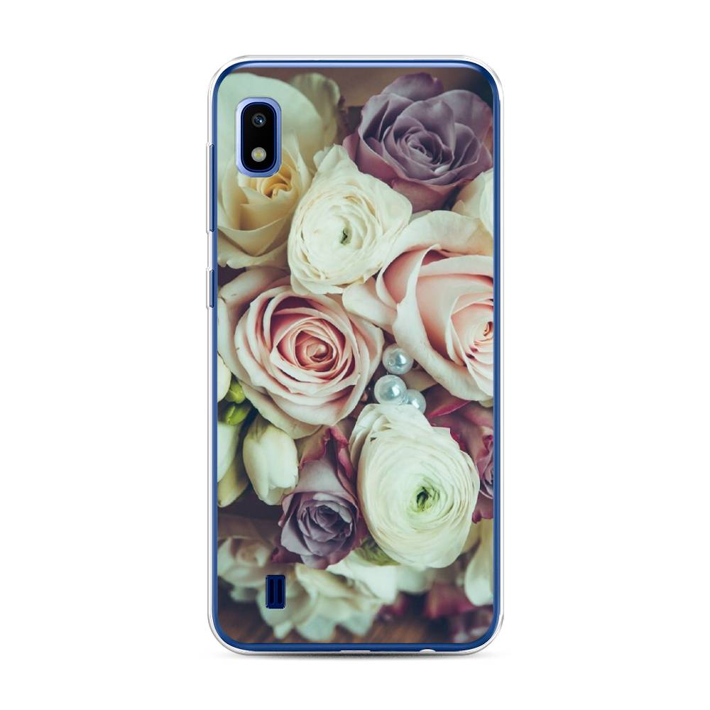 

Чехол на Samsung Galaxy A10 "Свадебный букет", Белый;фиолетовый, 27950-2